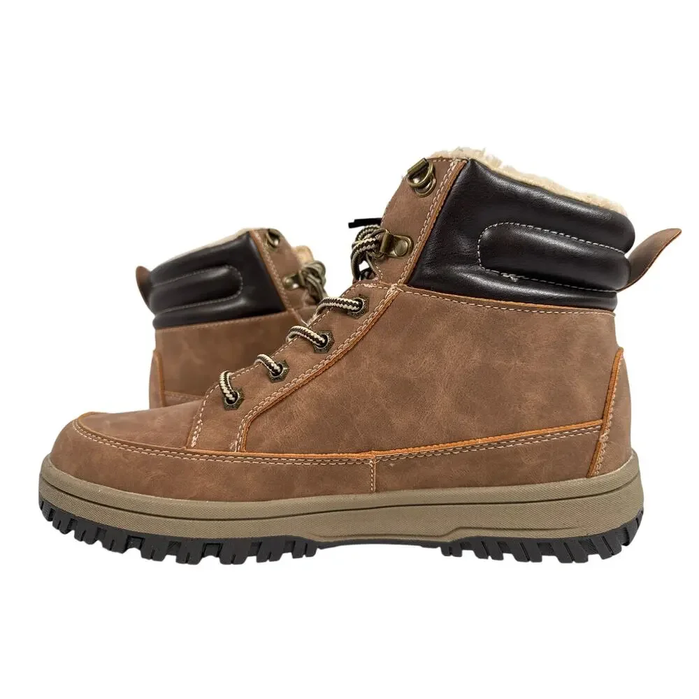 U.S. Polo Assn. Soren Casual Mid Boot‎ Mens 10 M Brown Faux Suede Lined Lace Up